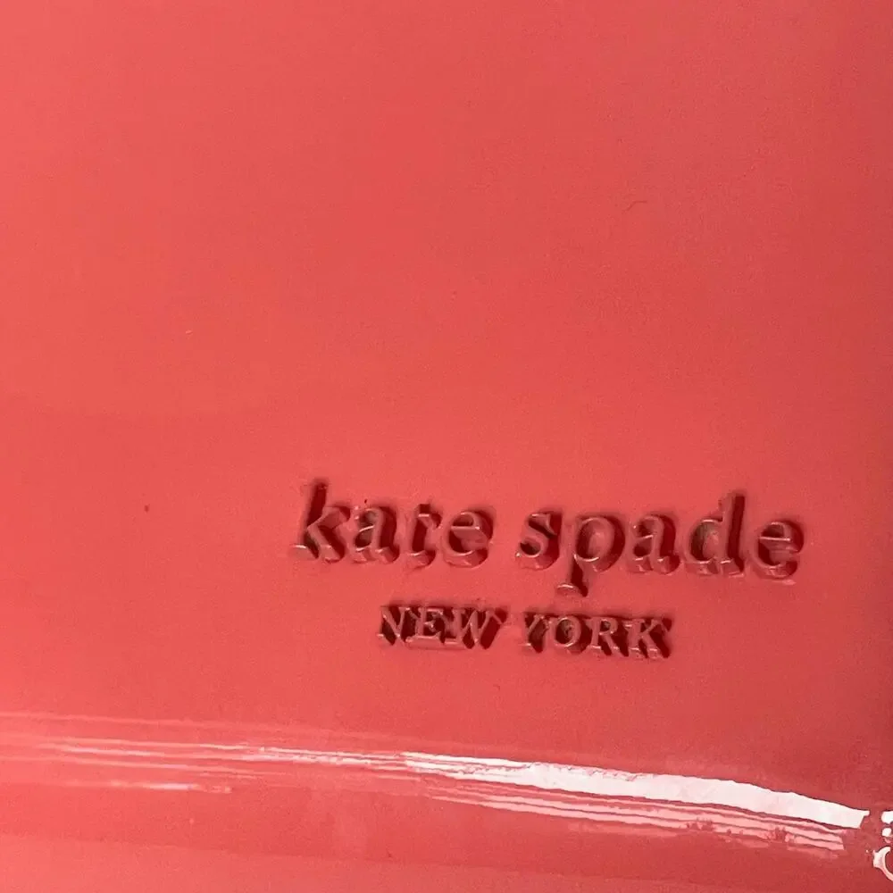 Kate Spade Devin Small Bifold Wallet Pink Moon Patent Leather